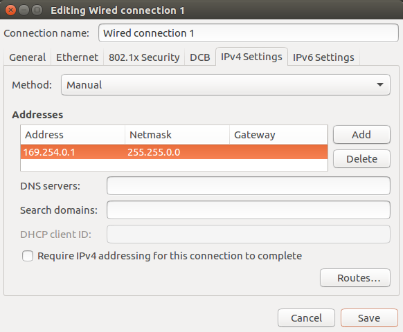 ubuntu ipv4 properties