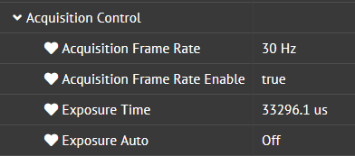 increase max exposure time of camera