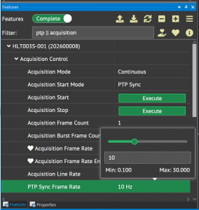 Set PTP Frame Rate