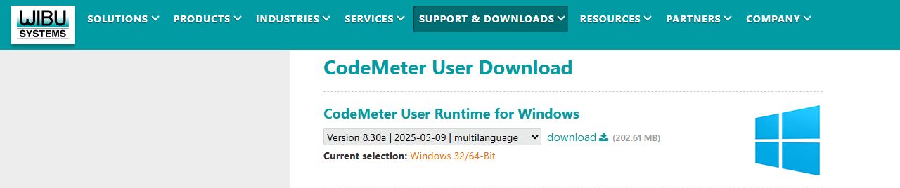 Codemeter software screenshot